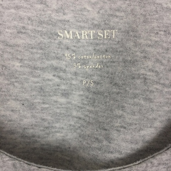 Smart Set Scoop Neck Tee Womens Small Cotton Spandex Half Sleeves Basic T-Shirt - Picture 3 of 4